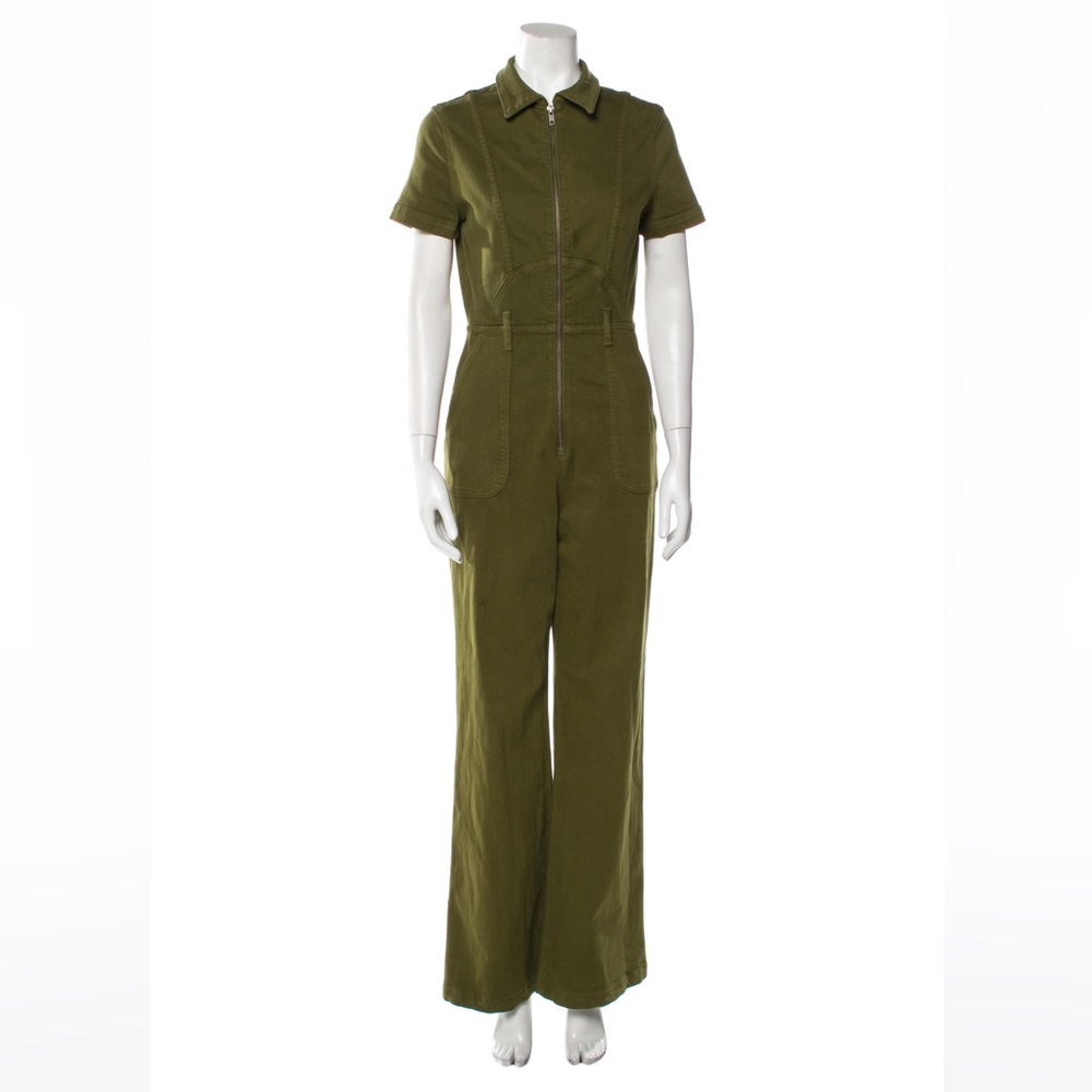 Alice Olivia Jumpsuit US 28  dark-green *Missing Belt* - Picture 2 of 6